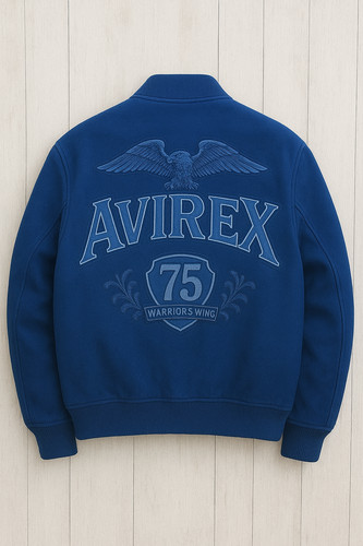 Giubbotto uomo blu bomber zip