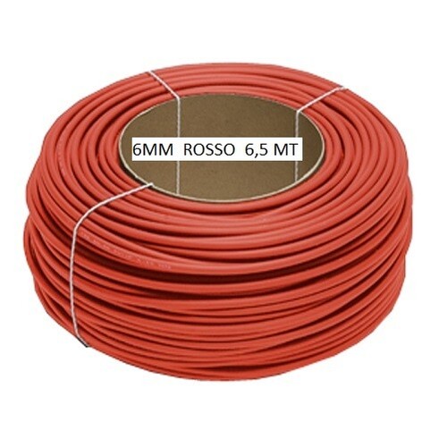 Cavo solare 5mt rosso mm - solare, 6,5mt