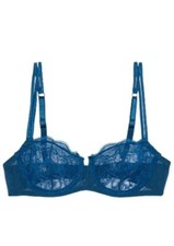 I.D. SARRIERI 271346 Woman lace and tulle underwired balconette bra Size 36C