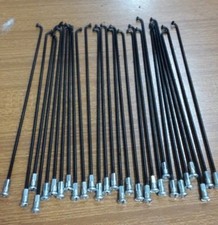 RAGGI + NIPPLES ALPINA (KIT DA 28 RAGGI NERI) 190 X 2,50 PER MOTO D'EPOCA 