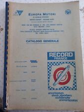 Catalogo EUROPA MOTORI Ricambi Vari Auto D'epoca Vedi Foto Esempio