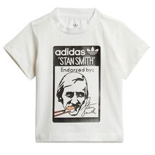 Adidas Originals Bambini Stan Smith Sushi tee Trefoil Moda Maglia Ragazzi Bianco