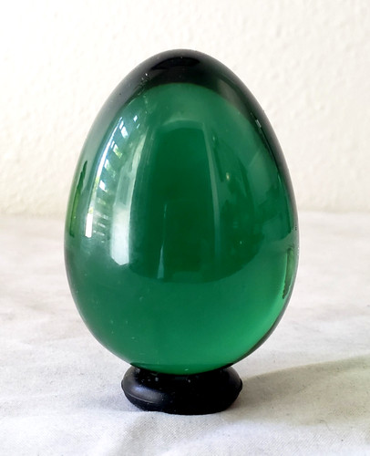 Uovo cristallo vetro - , verde