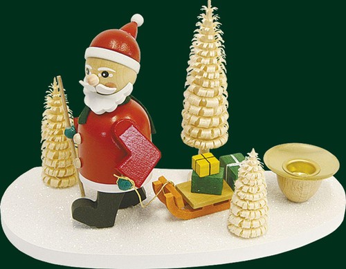 Portacandele babbo natale - portacandele,