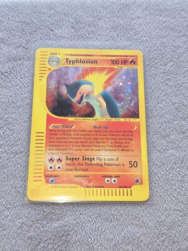 Typhlosion holo rare 165 - typhlosion,