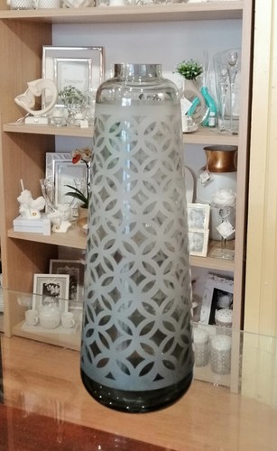 Vaso vetro colore grigio - vetro,