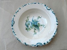 ANTICO PIATTO IN CERAMICA - COD.CER 1 - RAFFIGURANTE UCCELLO - ANTICO CERAMICA