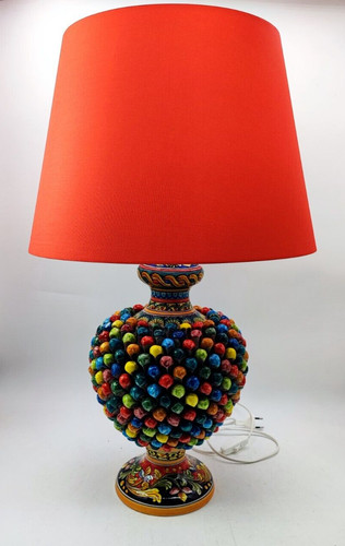 Lampada pigna in ceramica - lampada,