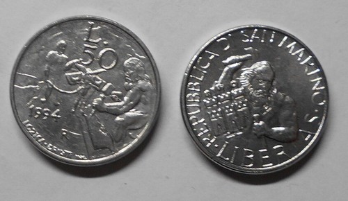 San marino lire - 50, 1994