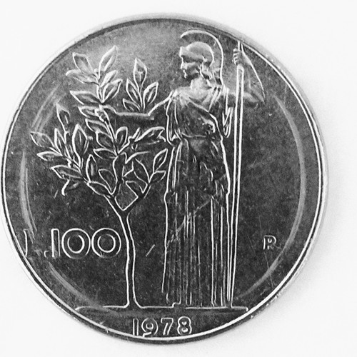 Moneta 100 lire 1978 - moneta,