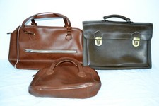 3 BORSE/VALIGIA IN PELLE ANNI 60/70