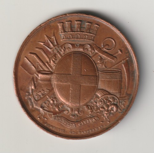 Medaglia società credito - medaglia,, di