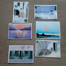 Sa1)  Lotto Stampe Quadri Arte Landscape Collezione Scrapbooking Rare