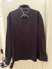 Guide London Camicia Uomo Navy Elegante Occasione Manica Lunga Taglia XXL