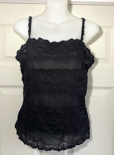 Josie canotta donna - nera, pizzo