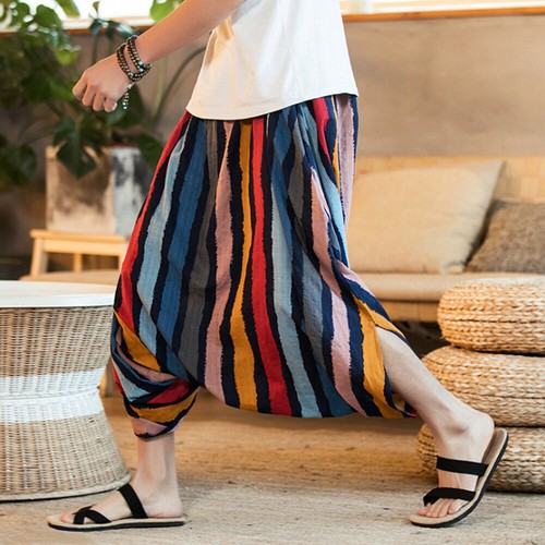 Pantaloni larghi uomo drop