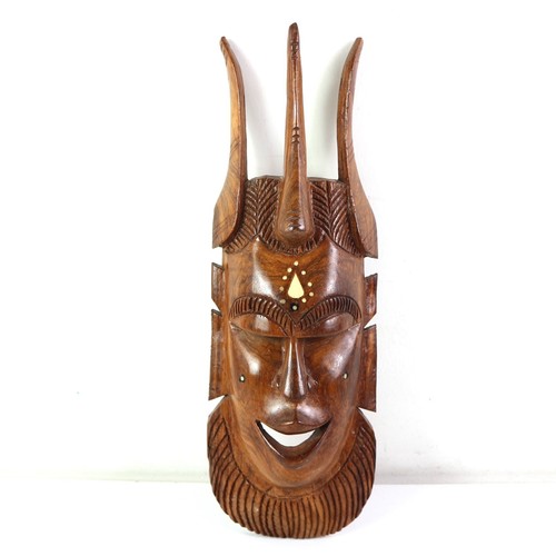 Maschera legno tribale - legno,