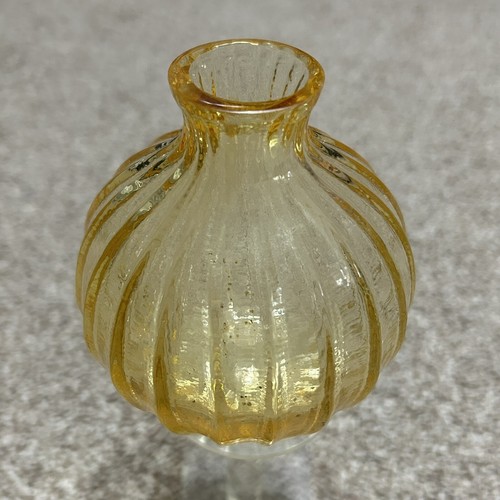 Vaso palloncino vintage ambra - vaso,