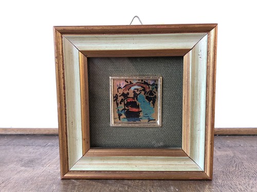 Piccolo quadro vintage dipinto - vintage,
