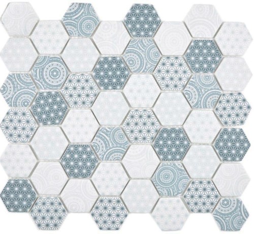 Vetro mosaico hexagon eco - mosaico,