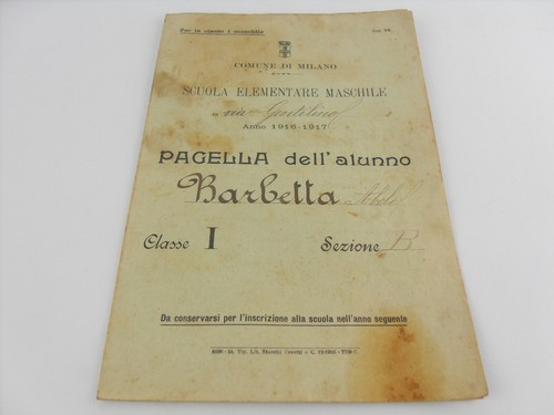 Pagella comune milano - comune,