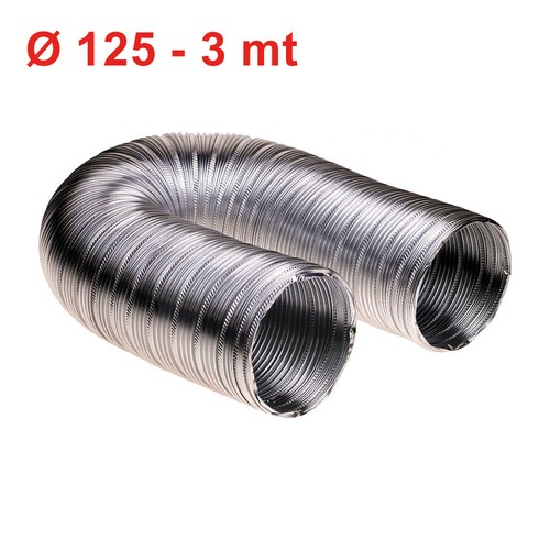 Tubo 125mm alluminio - Ø,