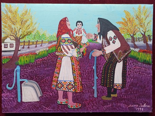 Quadro naif maria balan - quadro,
