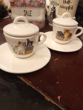 2Tazzine caffè con gattini