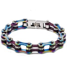 Bracciale catena moto acciaio