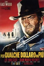 Poster Manifesto Locandina Cinema Vintage Film Western Per Qualche Dollaro Clint