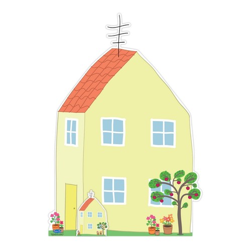Standee cartone grande e - in,