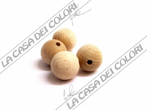Sfere legno con foro diam - foro,