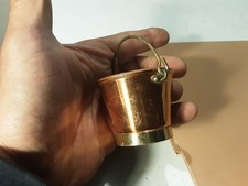 PICCOLO SECCHIO IN RAME E OTTONE IN OTTIMO STATO ALTEZZA, ESCLUSO MANICO ,4,5 CM