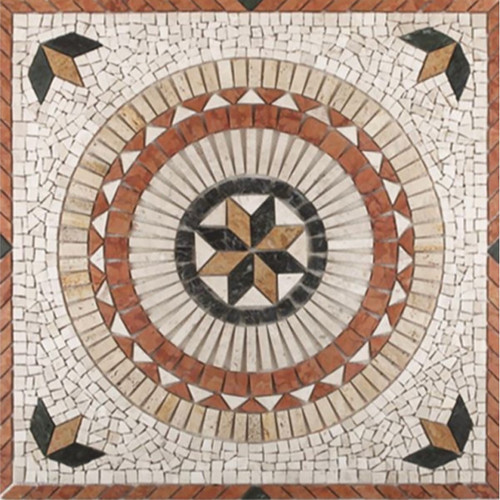Rosone mosaico marmo - marmo, 100