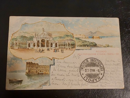 Cartolina ricordo esposizione - ricordo,