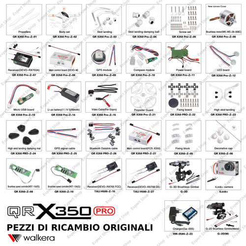 Ricambi drone walkera 350 - drone,