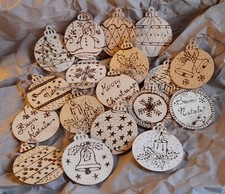 18 SAGOME IN LEGNO PALLINE DI