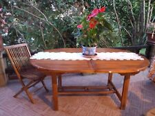 ? Tavolo da Esterno Allungabile in Legno con 6 Sedie ?