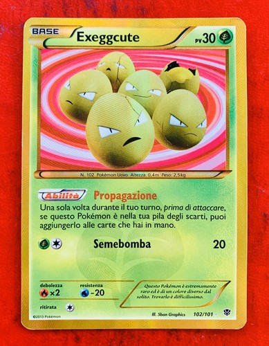 Lotto carte pokemon exeggute - lotto,