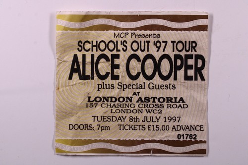 Alice cooper biglietto - alice,