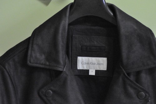 Giacca pelle uomo calvin - uomo,