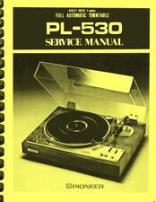 Pioneer PL-530 PL530 Giradischi MANUALE DI SERVIZIO