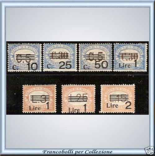 Marino segnatasse 47 53 - segnatasse, n.