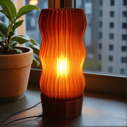 Lampada tavolo ondulata - da,