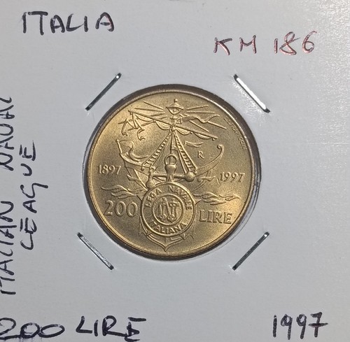 Italia 200 lire - 1997, 100°
