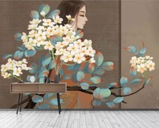 Carta da parati 3D fiore