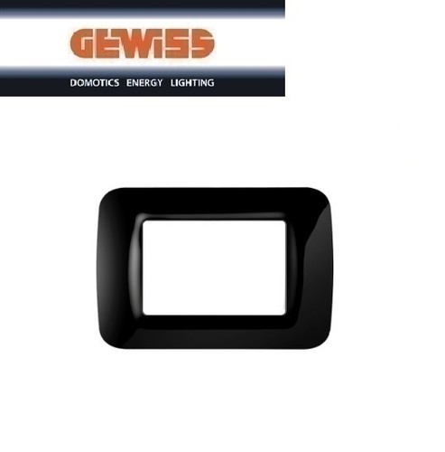 Placca nero gewiss - gewiss, system