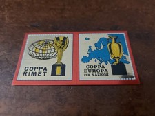 COPPA RIMET/COPPA EUROPA SCUDETTI  CON VELINA  CALCIATORI PANINI 1969/70 (5179)