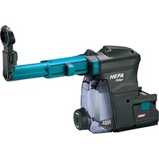 Attacco estrattore polvere Makita DX12 con meccanismo pulizia filtro HEPA