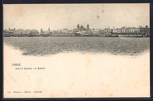Cartolina cadice vista - cadice,,